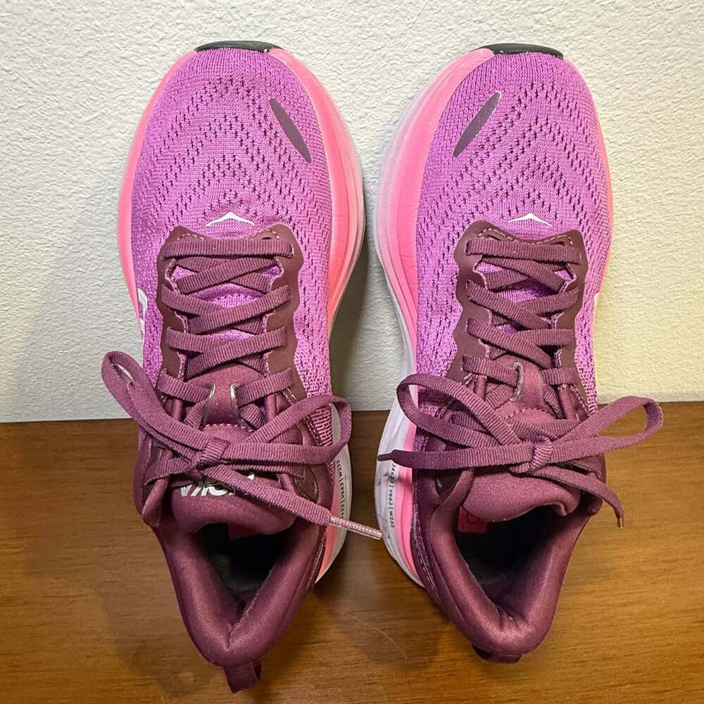 Hoka One One Women's Bondi 8 Running Shoes Beautyberry Grape Wine Size 7.5B - Picture 6 of 12